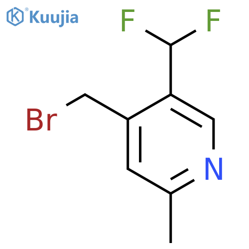 4-(Bromomethyl)-5-(difluoromethyl)-2-methylpyridine structure
