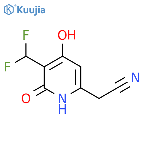 3-(Difluoromethyl)-2,4-dihydroxypyridine-6-acetonitrile structure