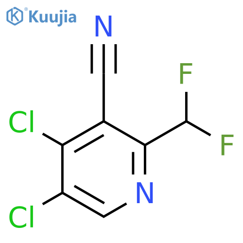 3-Cyano-4,5-dichloro-2-(difluoromethyl)pyridine structure