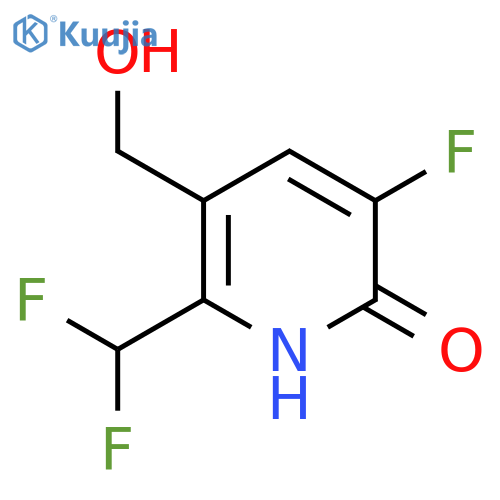 2-(Difluoromethyl)-5-fluoro-6-hydroxypyridine-3-methanol structure