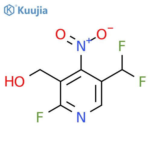 5-(Difluoromethyl)-2-fluoro-4-nitropyridine-3-methanol structure