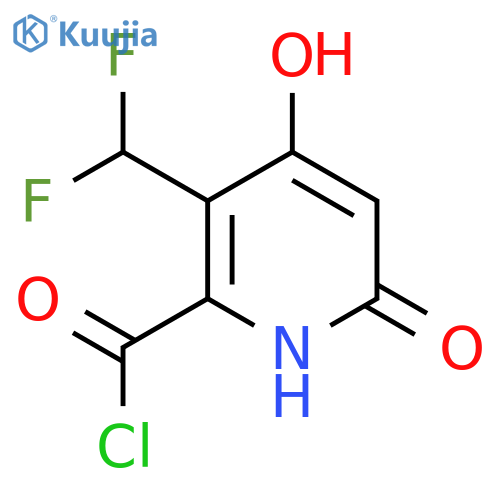 3-(Difluoromethyl)-4,6-dihydroxypyridine-2-carbonyl chloride structure