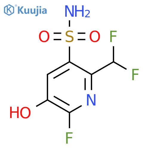 2-(Difluoromethyl)-6-fluoro-5-hydroxypyridine-3-sulfonamide structure