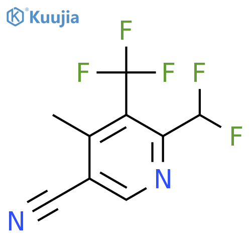 5-Cyano-2-(difluoromethyl)-4-methyl-3-(trifluoromethyl)pyridine structure