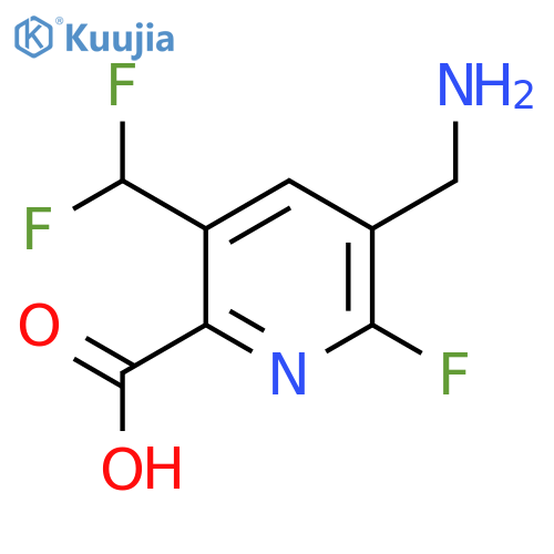 3-(Aminomethyl)-5-(difluoromethyl)-2-fluoropyridine-6-carboxylic acid structure