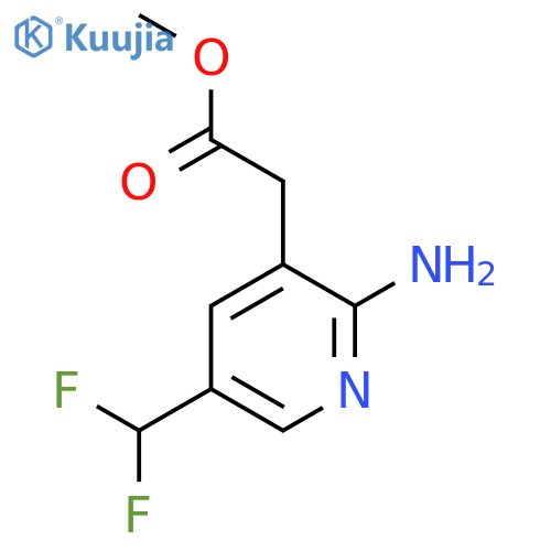 Methyl 2-amino-5-(difluoromethyl)pyridine-3-acetate structure