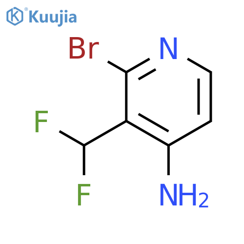 2-Bromo-3-(difluoromethyl)pyridin-4-amine structure