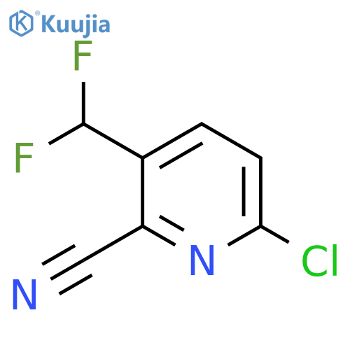 6-Chloro-2-cyano-3-(difluoromethyl)pyridine structure