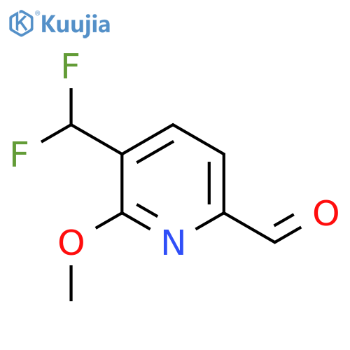 3-(Difluoromethyl)-2-methoxypyridine-6-carboxaldehyde structure