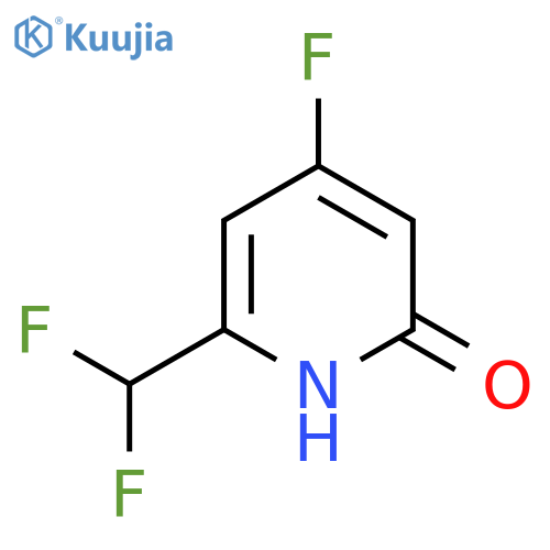 2-(Difluoromethyl)-4-fluoro-6-hydroxypyridine structure