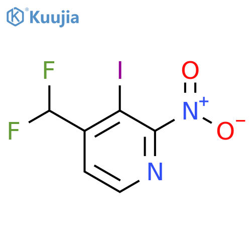 4-(Difluoromethyl)-3-iodo-2-nitropyridine structure