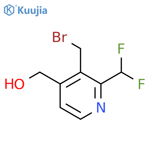 3-(Bromomethyl)-2-(difluoromethyl)pyridine-4-methanol structure