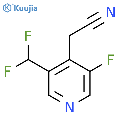3-(Difluoromethyl)-5-fluoropyridine-4-acetonitrile structure