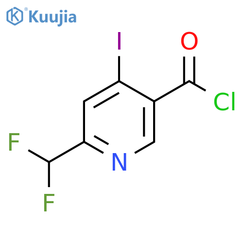 2-(Difluoromethyl)-4-iodopyridine-5-carbonyl chloride structure