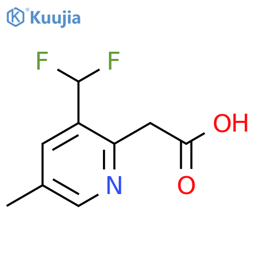 3-(Difluoromethyl)-5-methylpyridine-2-acetic acid structure