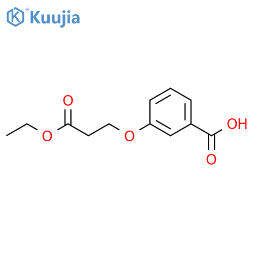 Benzoic acid, 3-(3-ethoxy-3-oxopropoxy)- structure