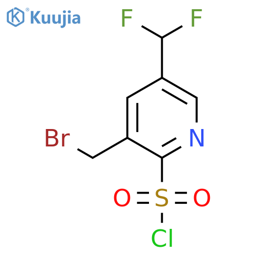 3-(Bromomethyl)-5-(difluoromethyl)pyridine-2-sulfonyl chloride structure