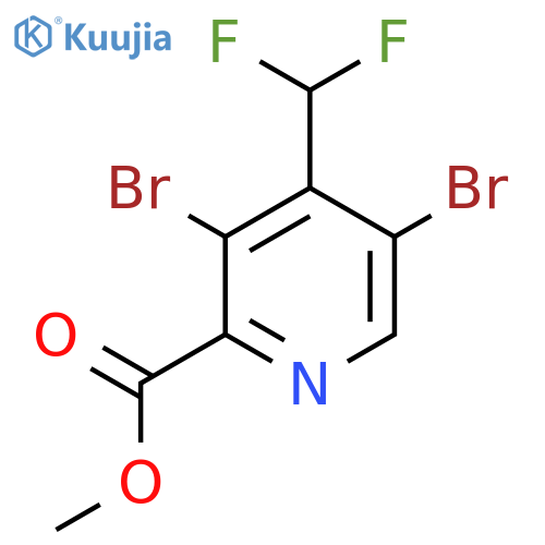 Methyl 3,5-dibromo-4-(difluoromethyl)pyridine-2-carboxylate structure