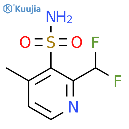 2-(Difluoromethyl)-4-methylpyridine-3-sulfonamide structure