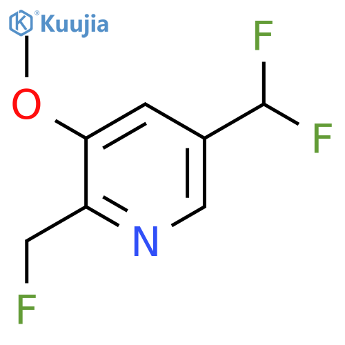 5-(Difluoromethyl)-2-(fluoromethyl)-3-methoxypyridine structure