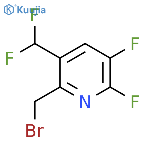6-(Bromomethyl)-2,3-difluoro-5-(difluoromethyl)pyridine structure