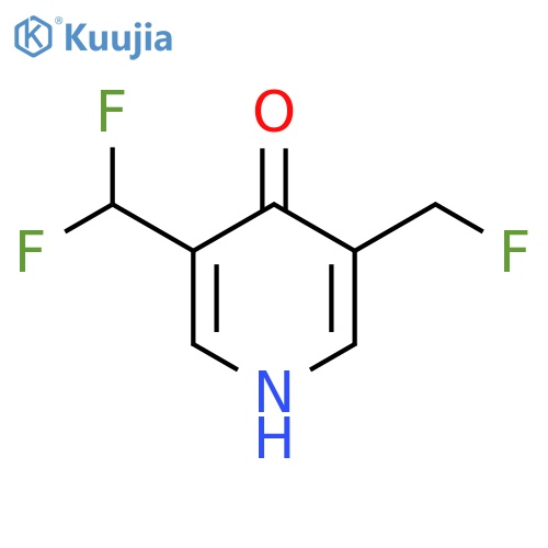 3-(Difluoromethyl)-5-(fluoromethyl)-4-hydroxypyridine structure