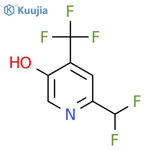 2-(Difluoromethyl)-5-hydroxy-4-(trifluoromethyl)pyridine structure