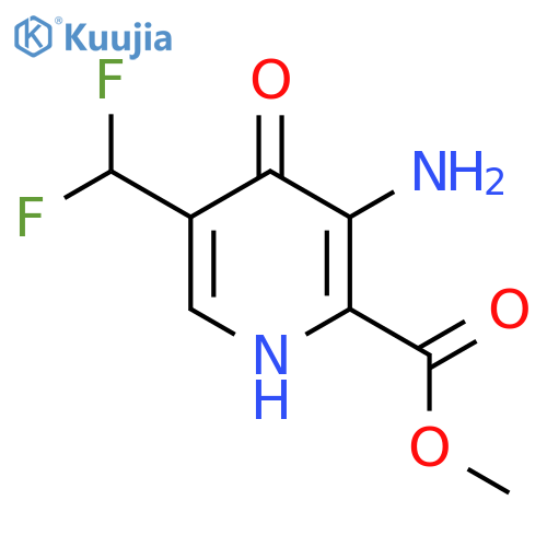 Methyl 3-amino-5-(difluoromethyl)-4-hydroxypyridine-2-carboxylate structure