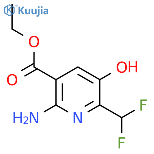 Ethyl 2-amino-6-(difluoromethyl)-5-hydroxypyridine-3-carboxylate structure