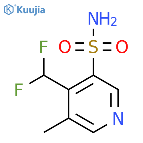 4-(Difluoromethyl)-3-methylpyridine-5-sulfonamide structure