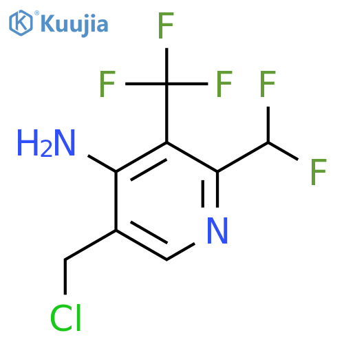 4-Amino-5-(chloromethyl)-2-(difluoromethyl)-3-(trifluoromethyl)pyridine structure