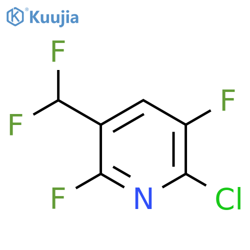 2-Chloro-3,6-difluoro-5-(difluoromethyl)pyridine structure