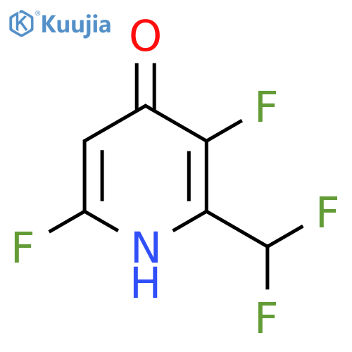 3,6-Difluoro-2-(difluoromethyl)-4-hydroxypyridine structure