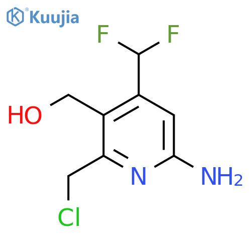 6-Amino-2-(chloromethyl)-4-(difluoromethyl)pyridine-3-methanol structure