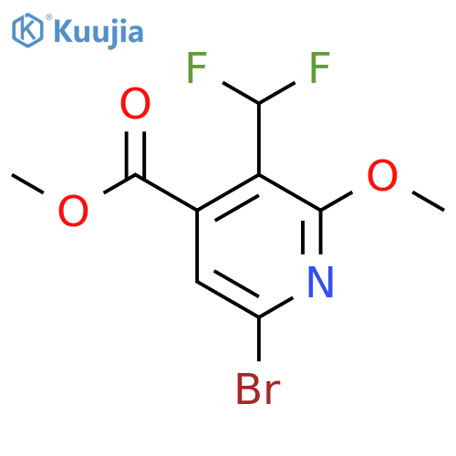 Methyl 6-bromo-3-(difluoromethyl)-2-methoxypyridine-4-carboxylate structure