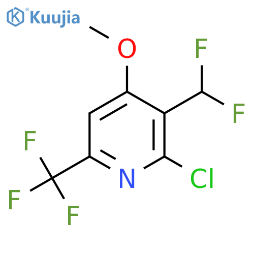 2-Chloro-3-(difluoromethyl)-4-methoxy-6-(trifluoromethyl)pyridine structure