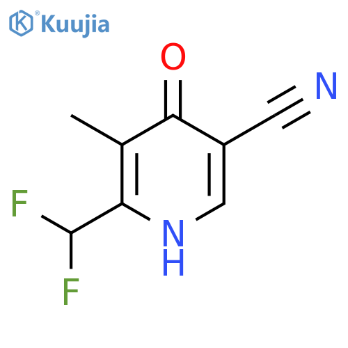 5-Cyano-2-(difluoromethyl)-4-hydroxy-3-methylpyridine structure