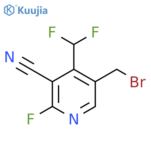 5-(Bromomethyl)-3-cyano-4-(difluoromethyl)-2-fluoropyridine structure