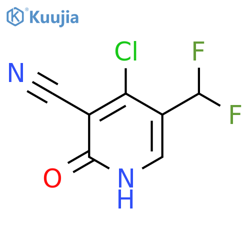 4-Chloro-3-cyano-5-(difluoromethyl)-2-hydroxypyridine structure