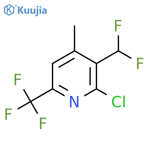 2-Chloro-3-(difluoromethyl)-4-methyl-6-(trifluoromethyl)pyridine structure