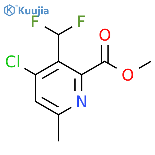 Methyl 4-chloro-3-(difluoromethyl)-6-methylpyridine-2-carboxylate structure