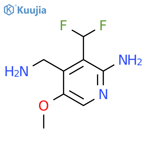 2-Amino-4-(aminomethyl)-3-(difluoromethyl)-5-methoxypyridine structure
