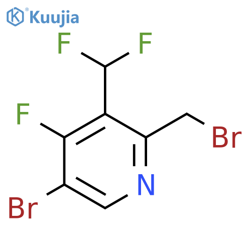 5-Bromo-2-(bromomethyl)-3-(difluoromethyl)-4-fluoropyridine structure
