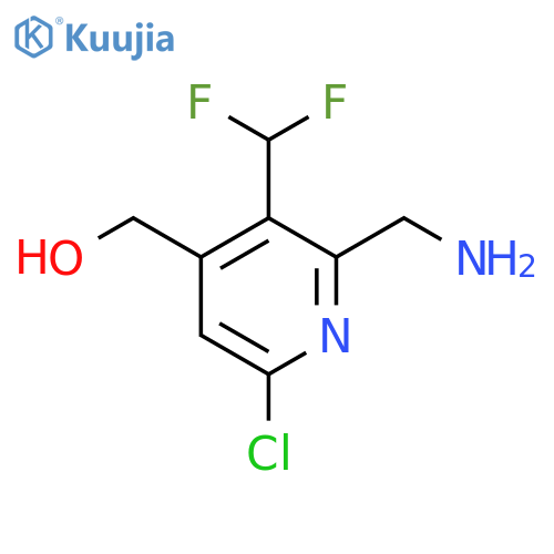 2-(Aminomethyl)-6-chloro-3-(difluoromethyl)pyridine-4-methanol structure