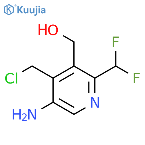 5-Amino-4-(chloromethyl)-2-(difluoromethyl)pyridine-3-methanol structure