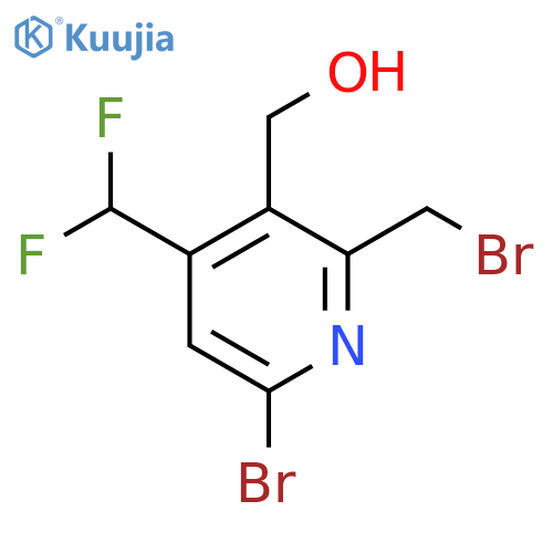 6-Bromo-2-(bromomethyl)-4-(difluoromethyl)pyridine-3-methanol structure