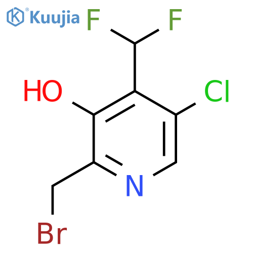 2-(Bromomethyl)-5-chloro-4-(difluoromethyl)-3-hydroxypyridine structure