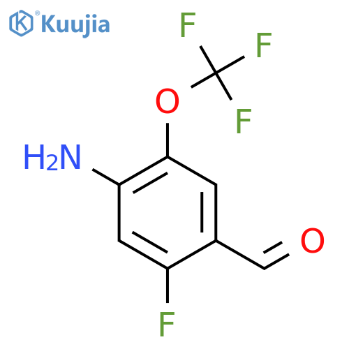 4-Amino-2-fluoro-5-(trifluoromethoxy)benzaldehyde structure