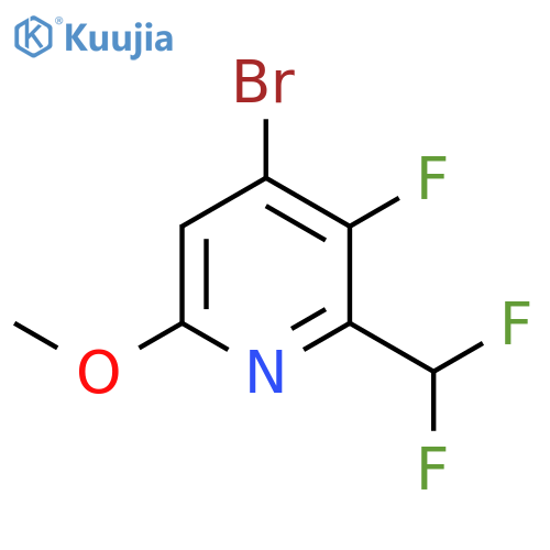 4-Bromo-2-(difluoromethyl)-3-fluoro-6-methoxypyridine structure