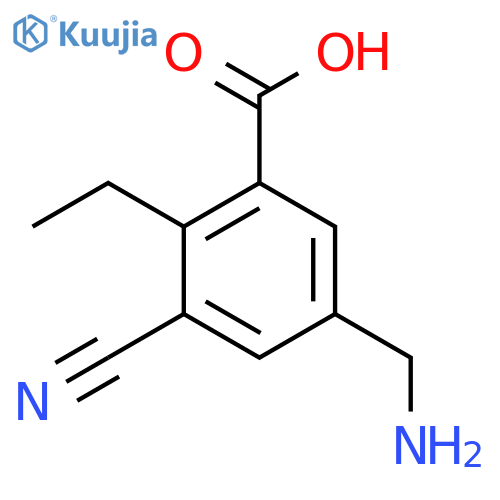 5-Aminomethyl-3-cyano-2-ethylbenzoic acid structure